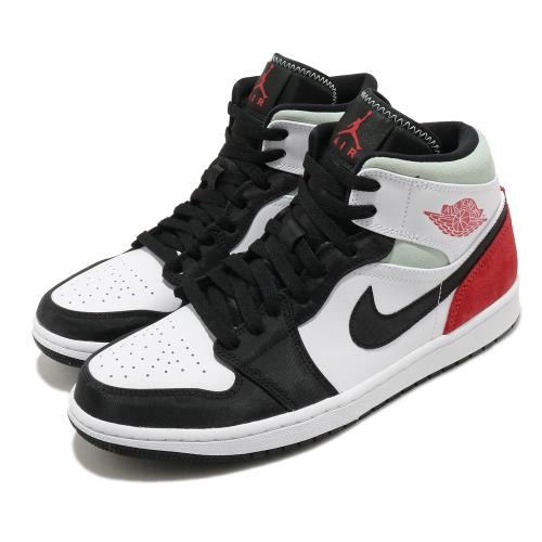 Nike 休閒鞋 Air Jordan 1 Mid SE Red Black Toe 男鞋 黑 紅 AJ1 852542-100