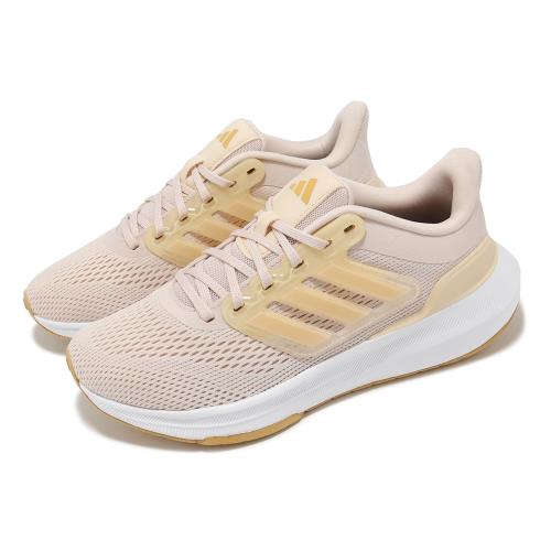 adidas 慢跑鞋 Ultrabounce W 女鞋 米白 黃 緩震 輕量 路跑 運動鞋 愛迪達 IE0727