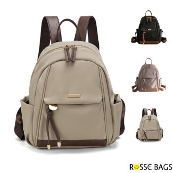 【Rosse Bags】流行迷你款休閒外出旅遊通勤背包(現+預 黑色／卡其色／紫色)