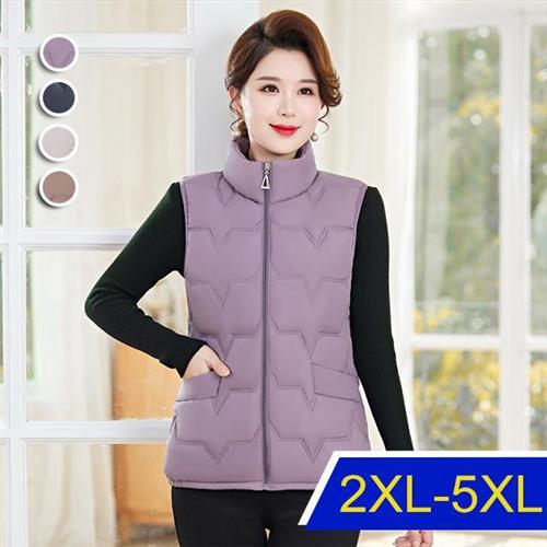 【韓國K.W. 】韓國進口極緻好感羽绒棉輕保暖背心(羽绒棉/輕暖背心/連帽背心/小香風)