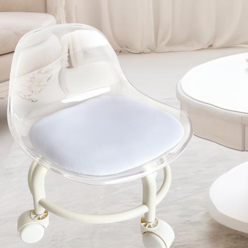 椅背款滑輪小椅凳 滑輪矮凳 滑輪椅 滾輪椅 萬向輪矮凳