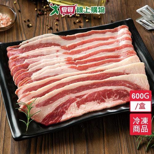 美國上選牛胸腹肉火鍋片600G/盒【愛買冷凍】