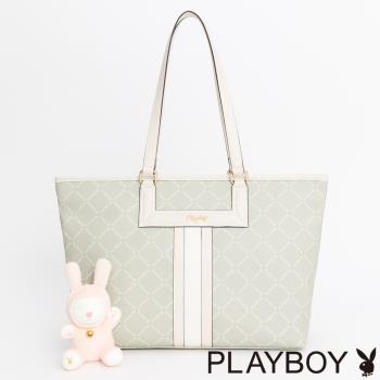PLAYBOY - 托特包 Lucky Bunny系列 - 綠色