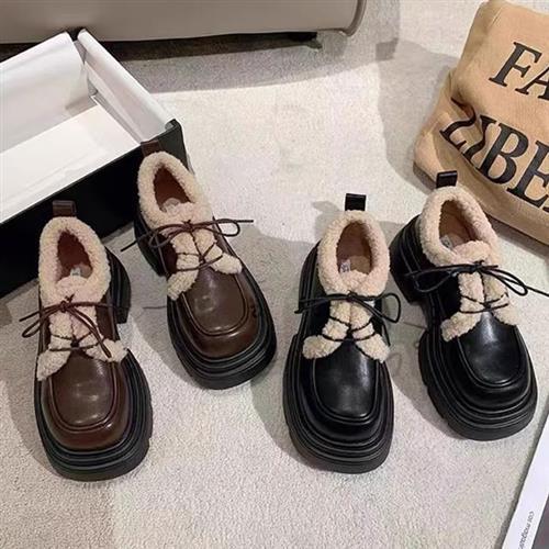 【Alice】NEW簡約百搭保暖機能雪鞋(豆豆鞋休閒鞋/懶人鞋/莫卡辛/穆勒鞋/包鞋)