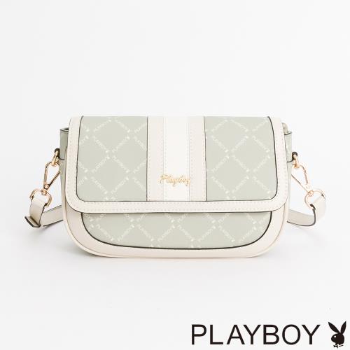 PLAYBOY - 斜背包 Lucky Bunny系列 - 綠色