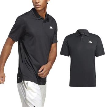 Adidas Club Polo 男款 黑色 運動 訓練 網球 POLO衫 短袖 上衣 HS3278