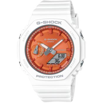 CASIO G-SHOCK 閃耀冬季農家橡樹計時錶/澄/GMA-S2100WS-7A