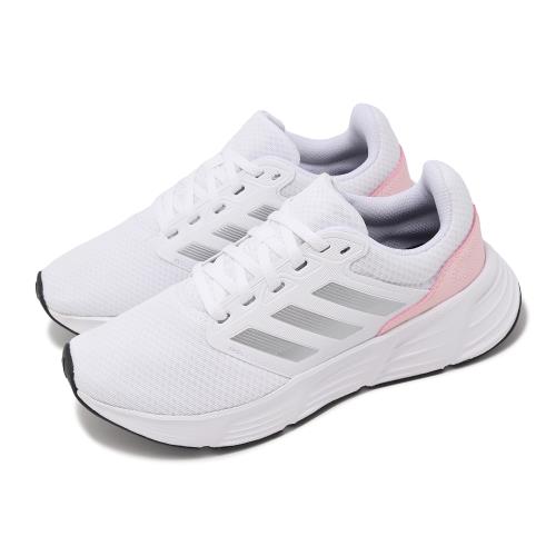 adidas 慢跑鞋 Galaxy 6 W 女鞋 白 粉 緩震 輕量 透氣 運動鞋 愛迪達 IE8150