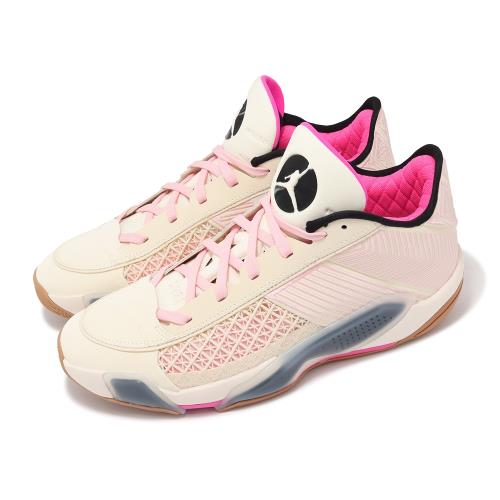 Nike 籃球鞋 Air Jordan 38 XXXVIII Low PF 男鞋 米白 粉紅 運動鞋 FD2325-100