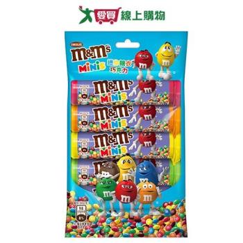 M&MS迷你糖衣巧克力五入裝【愛買】