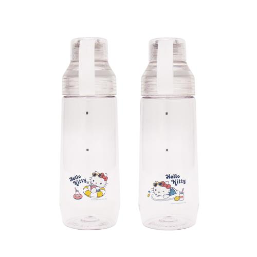  【WOKY 沃廚】三麗鷗Kitty聯名ECOZEN 透明瓶600ml