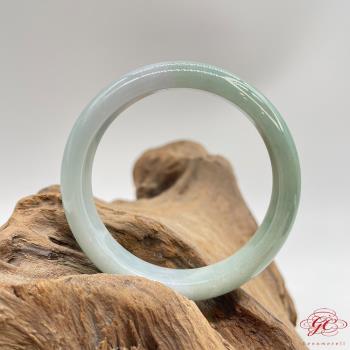 【肌容雪】天然緬甸A貨春彩飄花翡翠特色手鐲 編號61(鐲寬52.7mm#17號)