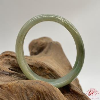 【肌容雪】天然緬甸A貨湖水綠貴妃翡翠手鐲 編號102(鐲寬53.9mm#17.5號)