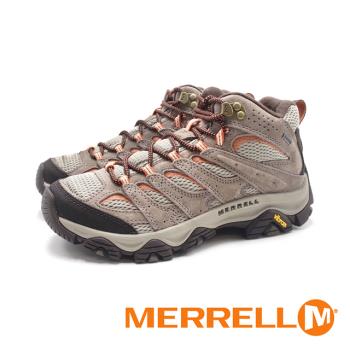 MERRELL(女)MOAB 3 MID GORE-TEX防水登山中筒鞋 女鞋-棕橘