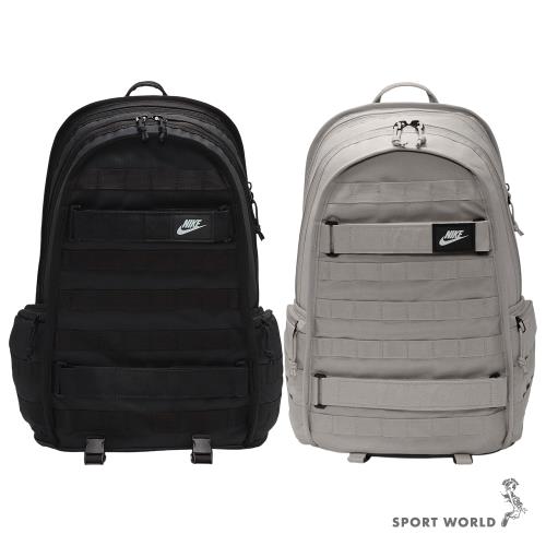 Nike 後背包 雙肩 多隔層 胸前釦環 黑/灰【運動世界】FD7544-010/FD7544-009