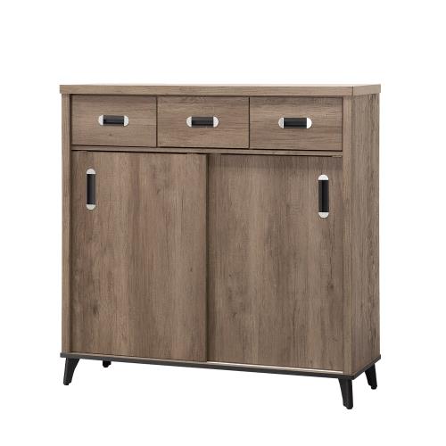 【唯熙傢俱】樂娜灰橡色4尺鞋櫃