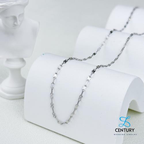 【世紀白金】Pt950精品鉑金（白金）星光閃閃項鍊 INS風 日常好配戴 可泡溫泉永不褪色 稀有白金永恆純淨 WNA240