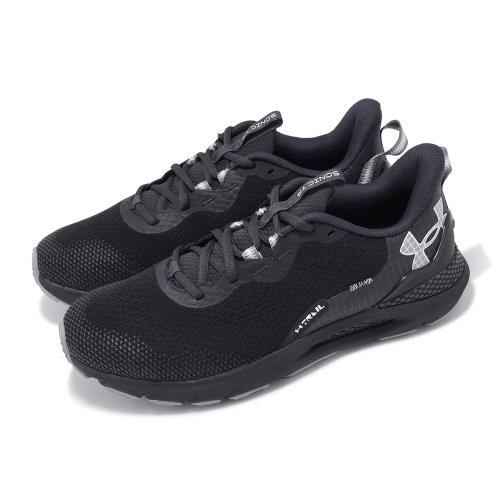 Under Armour 越野跑鞋 HOVR U Sonic Trail 男鞋 黑 灰 網眼 透氣 緩衝 抓地 運動鞋 UA 3027764001