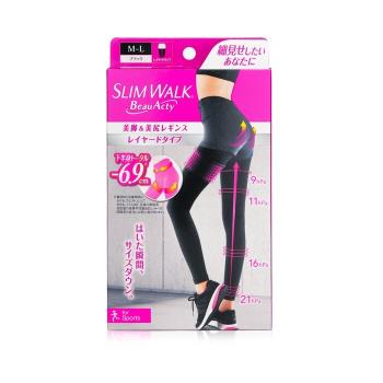 SlimWalk 運動壓力襪 (吸汗快乾) - #黑色 (尺寸:中至大碼)1pair