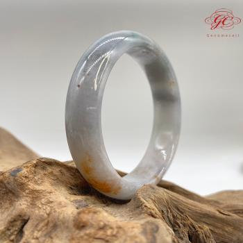 【肌容雪】天然緬甸A貨冰多彩灑金翡翠手鐲 編號787 (鐲寬55.8mm #18號)