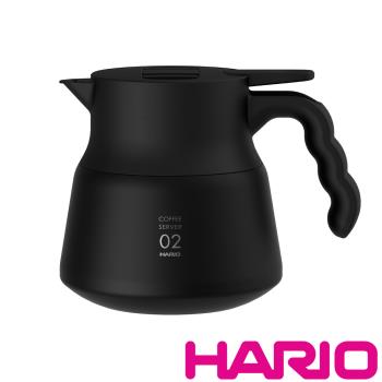 【HARIO】V60不鏽鋼保溫咖啡壺黑PLUS 600/VHSN-60-B