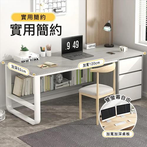【STYLE 格調】歐爾120CM大桌面工作書桌/辦公桌/電腦桌/書桌-2款選擇