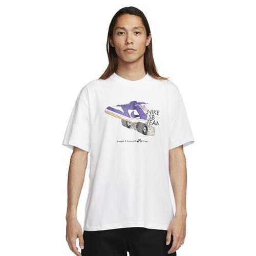 【下殺】Nike 男裝 短袖上衣 滑板SB 中磅 純棉 白【運動世界】FJ1138-100