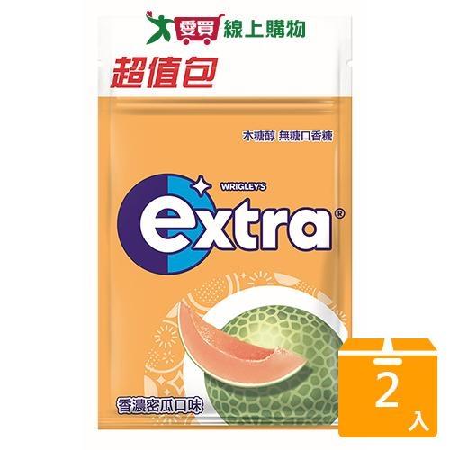 Extra無糖口香糖超值包-香濃蜜瓜62g【兩入組】【愛買】