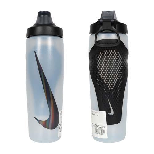 【NIKE】REFUEL 瓶蓋擠壓水壺 24 OZ-慢跑 登山 單車