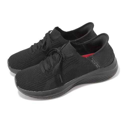 Skechers 休閒鞋 Ultra Flex 3.0 SR Slip Ins 女鞋 黑 避震 套入式 全黑 工作鞋 108156BLK