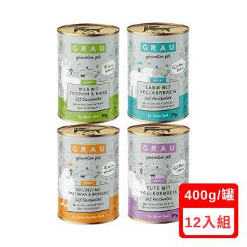 GRAU灰樂-經典主食犬罐系列 400g X(12入組)