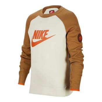 Nike B Nsw Outdoor FLC Crew 大童 咖色 休閒 運動 上衣 長袖 FV3999-020