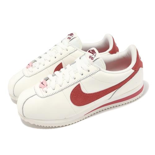 Nike 阿甘鞋Wmns Cortez SE 女鞋象牙白粉紅愛心情人節休閒鞋