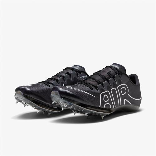 Nike 田徑釘鞋Air Zoom Maxfly More Uptempo 男鞋黑銀氣墊碳板可拆釘