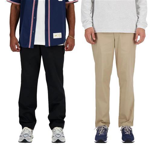New Balance 長褲 男裝 前開點扣環 口袋 黑/卡其【運動世界】AMP41575BK/AMP41575SOT