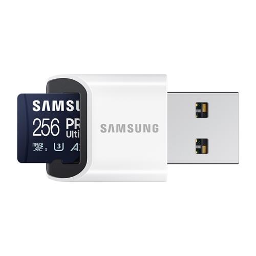 SAMSUNG 三星 PRO Ultimate microSD 256G 記憶卡 MB-MY256SB/WW 附讀卡機