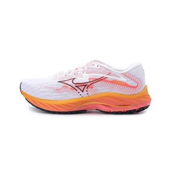 MIZUNO WAVE RIDER 27 慢跑鞋 白桃黃 J1GD230371 女鞋