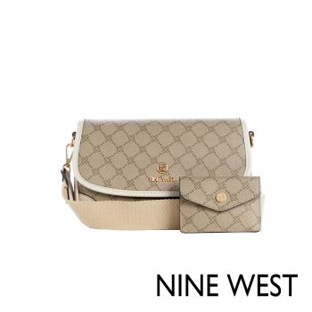 NINE WEST BRICE信封斜背包-LOGO白(137978)