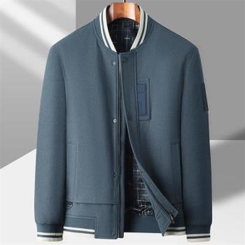 【米蘭精品】棒球外套休閒夾克-立領運動寬鬆微彈男外套3色74gr48