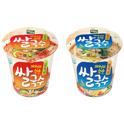 韓國百濟麵線 海鮮味/泡菜味(58g*12杯)/組