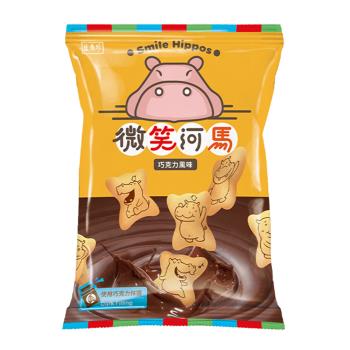 【盛香珍】微笑河馬餅-巧克力風味60gX12包入/箱