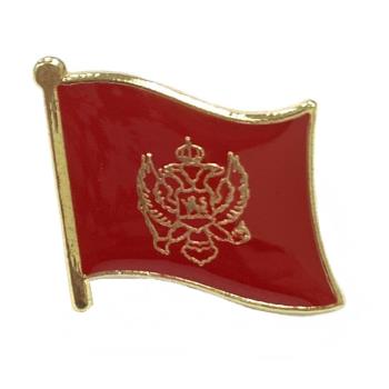 【A-ONE】Montenegro 蒙特內哥羅 (黑山)國旗 徽章 別針 國旗配飾 紀念徽章 國慶 辨識 造型 時尚