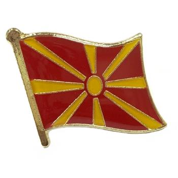 【A-ONE】North Macedonia 北馬其頓 國旗國徽徽章 遊行 國家胸針 國徽配飾 選舉 愛國 造型