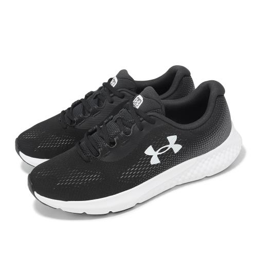 Under Armour 慢跑鞋 Charged Rogue 4 男鞋 黑 白 網布 透氣 緩衝 回彈 雙密度 運動鞋 UA 3026998001