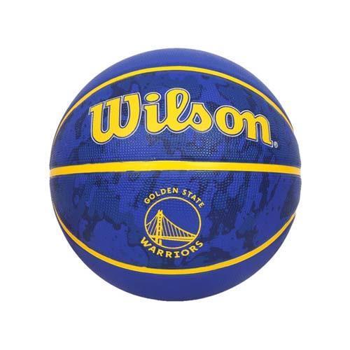 WILSON NBA隊徽系列 TIEDYE勇士 橡膠籃球 #7-訓練 室外