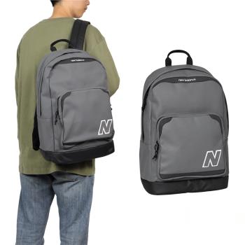 New Balance 包包 Legacy Backpack 男女款 灰 黑 後背包 雙肩背 筆電包 書包 NB 紐巴倫 LAB23104CAS