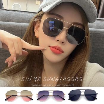 【SINYA】時尚大框墨鏡 飛行員太陽眼鏡 中性駕駛墨鏡 大框顯小臉 抗UV400 N839
