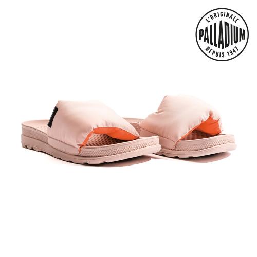 【PALLADIUM】SOLEA SLIDE 輕量鋪棉一片式潮流拖鞋 裸粉 78588-613