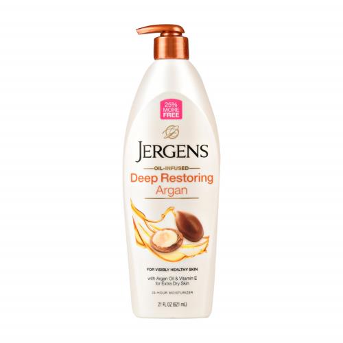 美國原裝Jergens潤膚乳液--摩洛哥油(21oz./621ml)*3