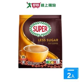 SUPER超級三合一原味減糖即溶咖啡15g/35入【兩入組】【愛買】